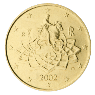 50 Cent Münze Italien 2002 50 Cent Münze Italien Ankäufer