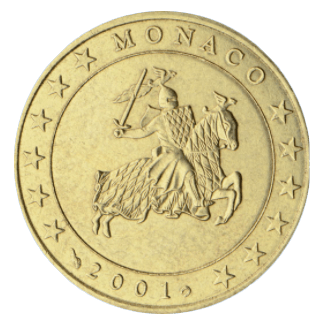 50 Cent Münze Monaco 2001 50 Cent Münze Monaco 2001 Ankäufer