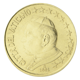 50 Cent Münze Vatikan 2002 50 Cent Münze Vatikan 2002 Ankäufer